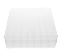 BUGUUYO Scatola per Provette in Plastica Trasparente con Coperchio Ermetico Contenitore per Fiale per Laboratorio Organizer per Fiale Soluzione per Conservazione Congelatore