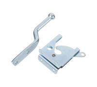 BUGUUYO Serratura a Molla per Cancelli da Esterno Chiavistello in Acciaio al Carbonio Cerniere per Pali di Recinzione e Tirante a Cavo Meccanismo di Chiusura Resistente per Porte di