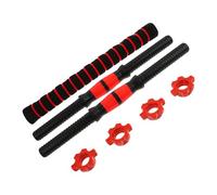 BUGUUYO Set 1 Coppia Biella e Barra Dritta per Manubri 40 CM in Acciaio Resistente Antiscivolo Connettore per Bilanciere per Allenamento Fitness Sicuro e Stabile in Palestra e Casa