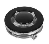 BUGUUYO Set 3 Pezzi Coperture per Bruciatori Piano Cottura a Gas, Testa Bruciatore in Metallo Resistente ad Alte Temperature, Ricambio per Stufa Domestica Fiamma Uniforme e Installazione