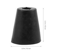 BUGUUYO Set 4 Pezzi Piedini in Gomma per Altoparlanti Cuscinetti Antivibrazione Compatti per Basi Amplificatori Accessori Protettivi per Pavimenti e Mobili Audio