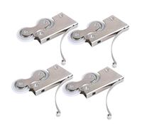 BUGUUYO Set 4 Pezzi Rulli per Porte Scorrevoli in Metallo Cuscinetti Silenziosi Pulegge per Sportelli Armadio e Portafinestra Accessori per Manutenzione e Sostituzione Porte Scorrevoli