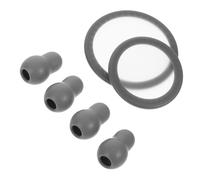 BUGUUYO Set 6 Pezzi Accessori Cardiologia per Stetoscopio, Tappi Auricolari Morbidi a Membrana Grigio, Copri Membrana e Auricolari a Forma di Zucca per Uso Professionale e Sostituzione Facile