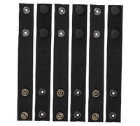 BUGUUYO Set 6 Pezzi Passanti per Cintura a Scatto in Nylon Nero 19X25 CM Accessori per Zaino e Cinture da Lavoro Resistenti per Campeggio Escursionismo e Uso Professionale