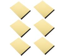 BUGUUYO Set 6 Quaderni A4 Gialli con Pagine a Righe e Sezioni, Blocco Notes Strappabile in Pasta di Legno, per Scuola e Appunti di Lavoro