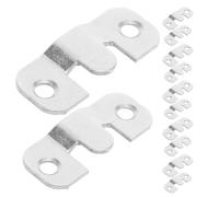 BUGUUYO Set da 12 Clip in Acciaio Inox per Connettori Divani Componibili, Staffe di Fissaggio a Incastro per Mobili Modulari, Supporti Resistenti per Sedute Stabili e