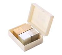 BUGUUYO Set di 4 Cubi Densità in Metallo e Legno Blocchi di Ferro Alluminio e Legno Levigati per Esperimenti di Fisica e Apprendimento Scientifico