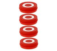 BUGUUYO Smorzatore per Racchetta da Tennis in Silicone Rosso, Set da 4 Pezzi, Ammortizzatore di Vibrazioni per Sport all’Aperto, Accessori per Racchette Tennis, Riduce Gli Shock Durante