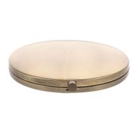 BUGUUYO Specchio Trucco Portatile Rotondo Pieghevole Legno Metallo