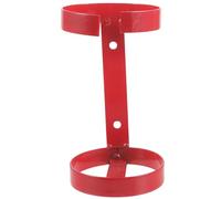 BUGUUYO Supporto a Parete per Estintore in Ferro 1Kg Doppio Anello Rosso Staffa di Montaggio per Estintori Piccoli Adatto per Uso Nautico Auto Uffici e Magazzini