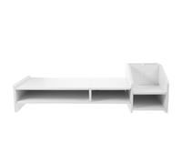 BUGUUYO Supporto per Monitor da Scrivania Organizer Multiuso per Laptop PC e Stampante Tavolino Rialzato per Casa Ufficio e Dormitorio