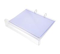 BUGUUYO Supporto Trasparente Orizzontale per Menu Espositore da Tavolo Pagine Ribaltabili in Plastica Cristallina per Ristoranti Bar e Hotel Organizer Segnaletica Professionale