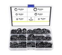 Buhdjfnke 280 Pezzi di Rondella di Bloccaggio Cuscinetto Rondella di Bloccaggio di Ritenzione Fiore Fissante Rapido Combinazione Kit Rondella di Bloccaggio Rapido M3-