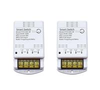 Buhdjfnke 2X Tuya Wifi 30A Relay Module 85-250V Smart Switch DIY 433MHZ Controller APP Voice Relay Timer