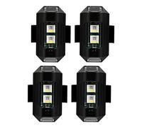 Buhdjfnke 4 Pezzi 7 Colori Luce Stroboscopica Drone USB LED Anti-Collisione Coda Bici Drone Notte Mosca Mini Segnale Spia Lampeggiante