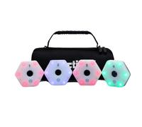 Buhdjfnke 4 PZ Reaction Training Light Agility Response Training Device LED Lampeggiante Facile da Trasportare per Basket Calcio