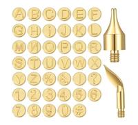 Buhdjfnke 43 Pezzi Set di Punte per Bruciare il Legno In e Rame per il Fai da Te, L'Incisione e L'Intaglio Artigianale.