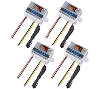 Buhdjfnke 4Pc XH-W3001 Modulo Regolatore di Temperatura Digitale Interruttore Termostato Sonda Impermeabile Termostato Elettronico 12V 10A 120W
