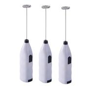 Buhdjfnke Agitatore Completamente Automatico per Caffè, Agitatore per Latte, Sbattitore Elettrico per Uova, Mini Sbattitore per Uova, Sbattitore per Panna, Bianco