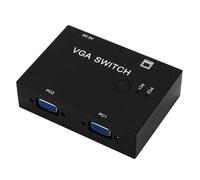 Buhdjfnke Compact 2 in 1 out VGA Switch Video Converter - Switcher KVM A 2 Porta per Dispositivi di Visualizzazione