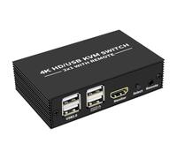 Buhdjfnke -Compatibile 4K 60Hz KVM Switch Switcher Selettore USB 4x1 2x1 Porta per Tastiera Mouse Monitor per PC Porta A Condivisione PC 2x1