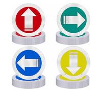 Buhdjfnke Confezione da 40 Segnali Riflettenti Luminosi per Sentieri Escursionistici, per Vialetti, e Passeggiate.