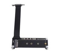 Buhdjfnke di Estensione M.2 NVMe Compatibile con PC Desktop PCI-e 4.0 X1 Angolo 90° M Key Adattatore Scheda Riser SSD NVMe/NGFF