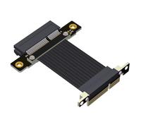 Buhdjfnke di Prolunga PCI-e X4 A X4, Adattatore Convertitore di Estensione del Riser PCI Express, Supporta Scheda di Rete, SSD, Scheda USB, Lunghezza 20cm