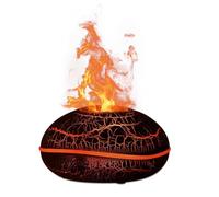 Buhdjfnke Diffusore Umidificatore Volcánico A Ultrasuoni da 200 Ml con Protezione Antigoccia e Spegnimento Automatico, per un Rilascio Fresco e Colorato Della