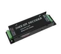 Buhdjfnke DMX200 SPI Signal LED Controller To Decoder per 2801 6803 2812 2811 Strip Light Tape DC5V 12V 24V, Facile da Usare e Resistente