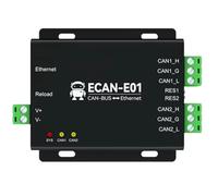 Buhdjfnke ECAN-E01 Adattatore Can A Ethernet Convertitore di Protocollo Can2.0 Relè A Doppio Canale DC 8-28V Supporta UDP