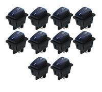 Buhdjfnke Interruttore A Bascula Impermeabile A 4 Pin 250V 16A per Auto Barca con Luce LED C
