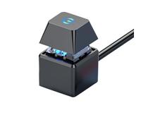 Buhdjfnke Interruttore Computer Scheda Madre PC Avvio Esterno Luce LED Accensione/Spegnimento Pulsante Quadrato Prolunga 2M Installazione Semplice Nero