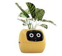 Buhdjfnke Ivy Smart Planter, Piccolo Vaso da Fiori per Interni Ricaricabile Tramite USB per La Decorazione di Interni, Rende Facile e Divertente La Raccolta delle Piante, Giallo