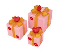 Buhdjfnke Love Lips Gift Box Set da Tre Pezzi Scatola Regalo per San Decorazione per San Decorazione per Compleanno B