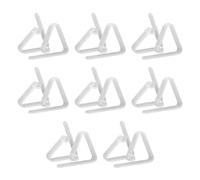 Buhdjfnke Morsetti per Tovaglie in Plastica Trasparente Supporti per Tovaglie da Picnic in Plastica Trasparente, Confezione da 16