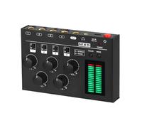 Buhdjfnke MX5 6,35/3,5 mm A 4 Canali Ultra A Basso Rumore Miscelatore Audio Mini/Mini per Club per Club per Barra da Studio