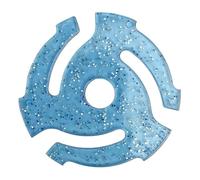 Buhdjfnke Per Adattatore per Giradischi EP Vinyl Record Turntable Phonograph LP45 RPM Base di Conversione Audio per Grammofono in Vinile Blu