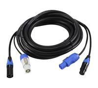 Buhdjfnke QUALITÀ DMX512 ALIMENTALE COVER POWERCON COMBO XLR COMBO 1 METRO 5 METER per SCHERMI LED LIMINE 'ILLEGNI