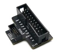Buhdjfnke Scheda Adattatore di Interfaccia JTAG 1,27 mm - Converti da 2,54 mm da 20 Pin A 10 Pin 1,27 mm Supporto per/SWD