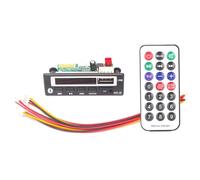 Buhdjfnke Scheda Decoder MP3 Wireless Ricevitore Bluetooth 5.0 A 12V per Auto con Modulo Radio FM, Ingresso TF USB 3.5mm AUX, Adattatore Audio. Facile da Usare e Resistente, con Finiture di Alta Quali