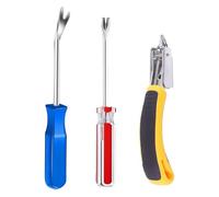 Buhdjfnke Set di 3 Pezzi di Graffettatrice Professionale per Tappezzeria, Moquette e Superfici In Legno