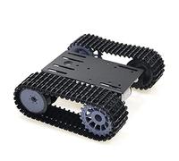 Buhdjfnke Smart Tank Car Chassis Cingolato Crawler Robot Platform con Doppio Motore DC 12V per DIY per T101-P / TP101