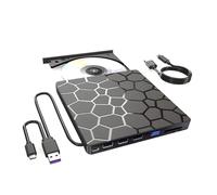 Buhdjfnke unità Dvd RW Esterna USB 3.0 Tipo C 7 in 1 Interfaccia Sottile Dvd CD Writer Burner Reader Player unità Ottica per PC Laptop