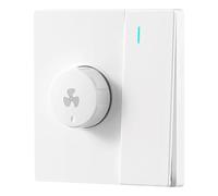 Buhdjfnke Ventole A Soffitto 86 Tipo Ventile Elettrico Speed -Speed Regolatore con Pannello di Interruttore 1Gang da 300 W Bianco