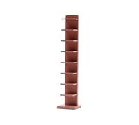 Buhelyc Libreria Angolare per Piccolo Spazio Scaffale Moderno Aperto Invisibile Torre per Libri Torre Verticale per Libri per Casa, Camera da Letto, Ufficio(Size:9-Layer,Color:Rosa)
