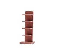 Buhelyc Libreria Angolare per Piccolo Spazio Scaffale Moderno Aperto Invisibile Torre per Libri Torre Verticale per Libri per Casa, Camera da Letto, Ufficio(Size:5-Layer,Color:Rosa)