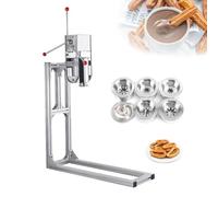 Buhelyc Macchina per Churros per Uso Professionale con6 ugelli Acciaio Inox Macchina per la Frutta Latina Spagnola per Domestico e Commerciale(Size:7 L)