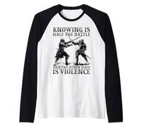 Buhurt Cavaliere Giocatore Guerriero con Armatura a Piastre Maglia con Maniche Raglan