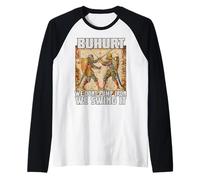Buhurt e Larp T Knight combattono Il duello Storico Buhurt Maglia con Maniche Raglan